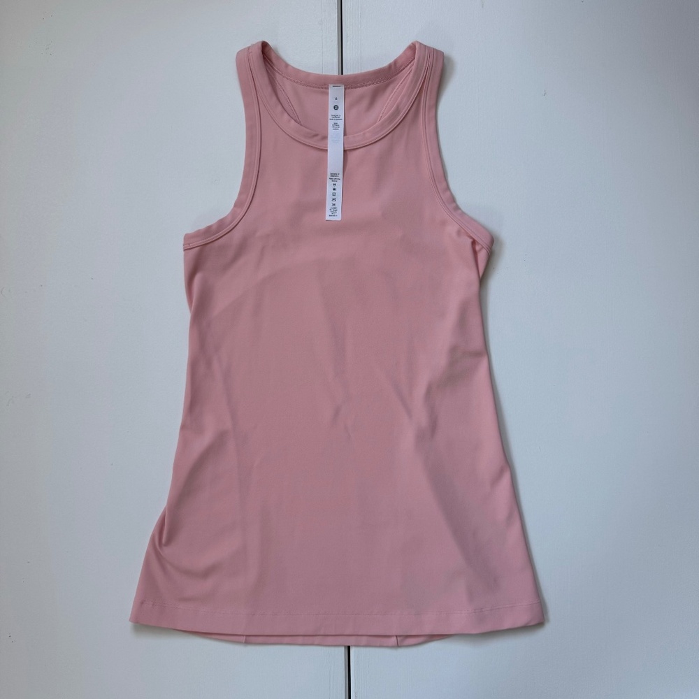 Lululemon Align Hip-Length Racerback Tank Top Dew Pink Size 4